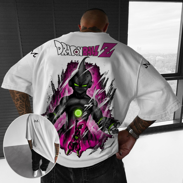 Unisex Oversized DB Buu Anime Print T-shirt