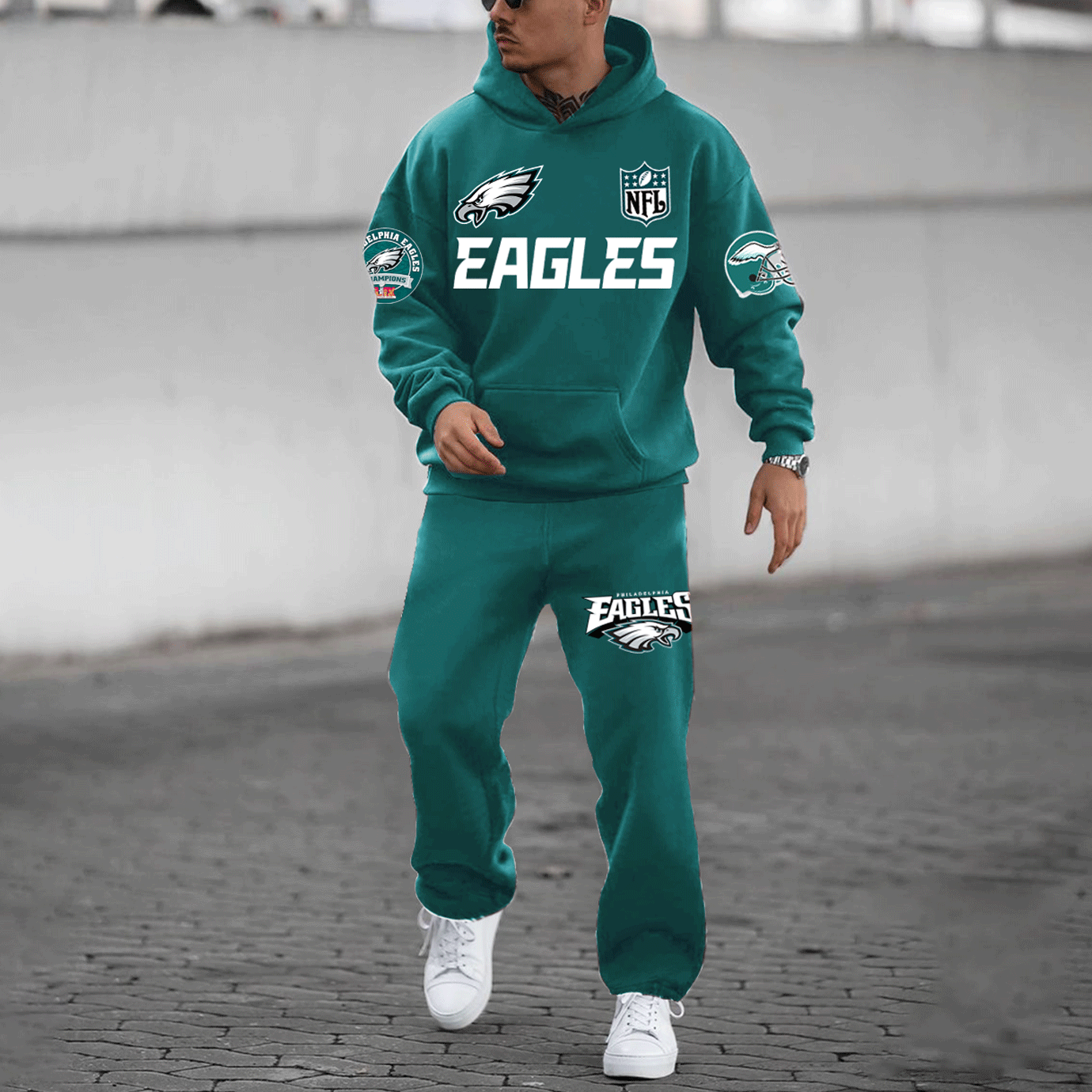 Unnisex American Football Team Casual Hoodie Suit