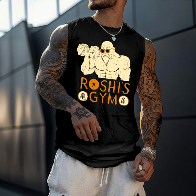 Men's Anime Print Ultimate Gym Tank Top