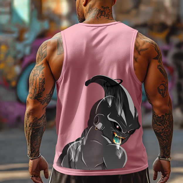 Casual anime BUU print gym Tank Top