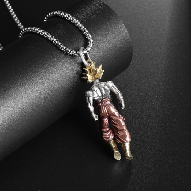 Unisex Anime Character Alloy Necklace-Teegamechanger