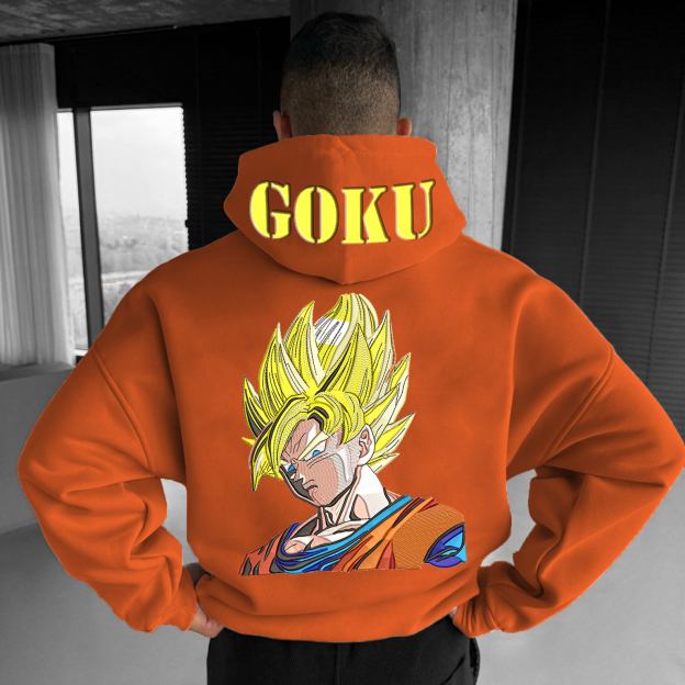 Unisex Anime Print  Casual Oversized Hoodie-Teegamechanger
