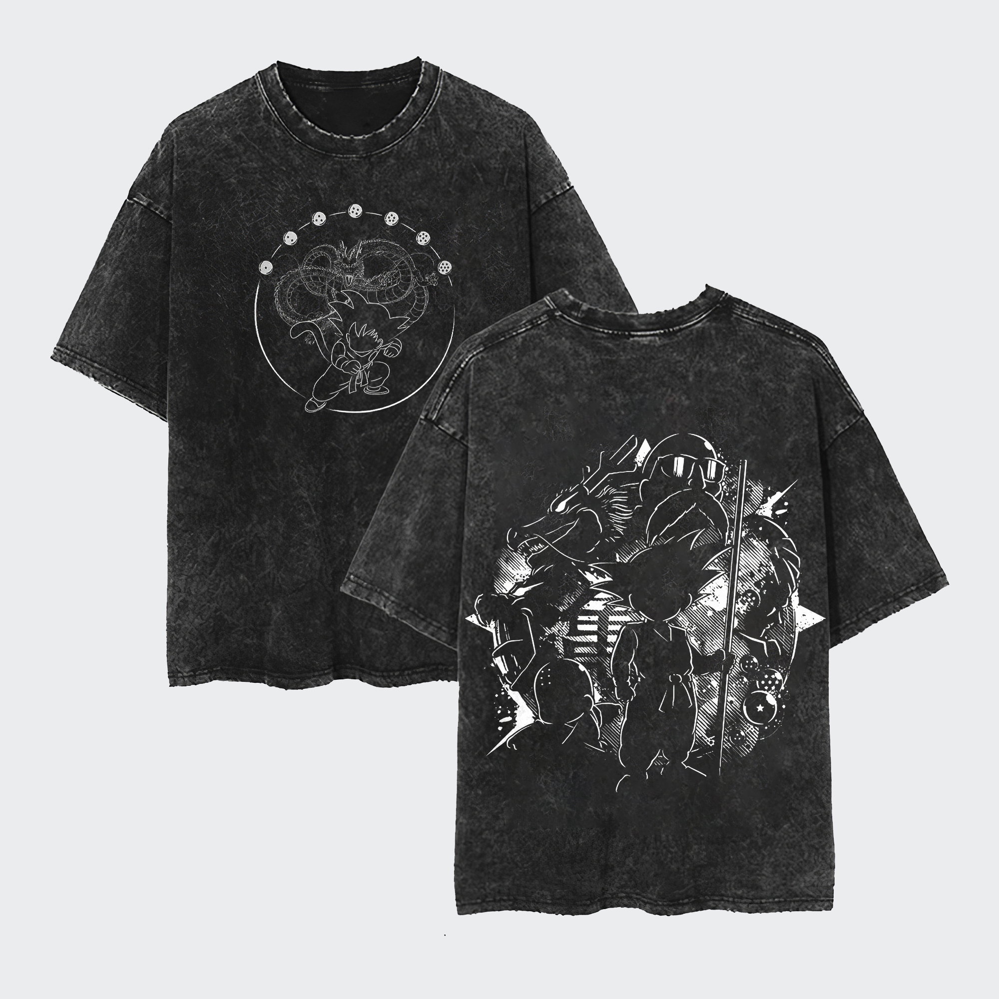 Son Goku Master Roshi Vintage Washed Tee丨Dragon Ball 