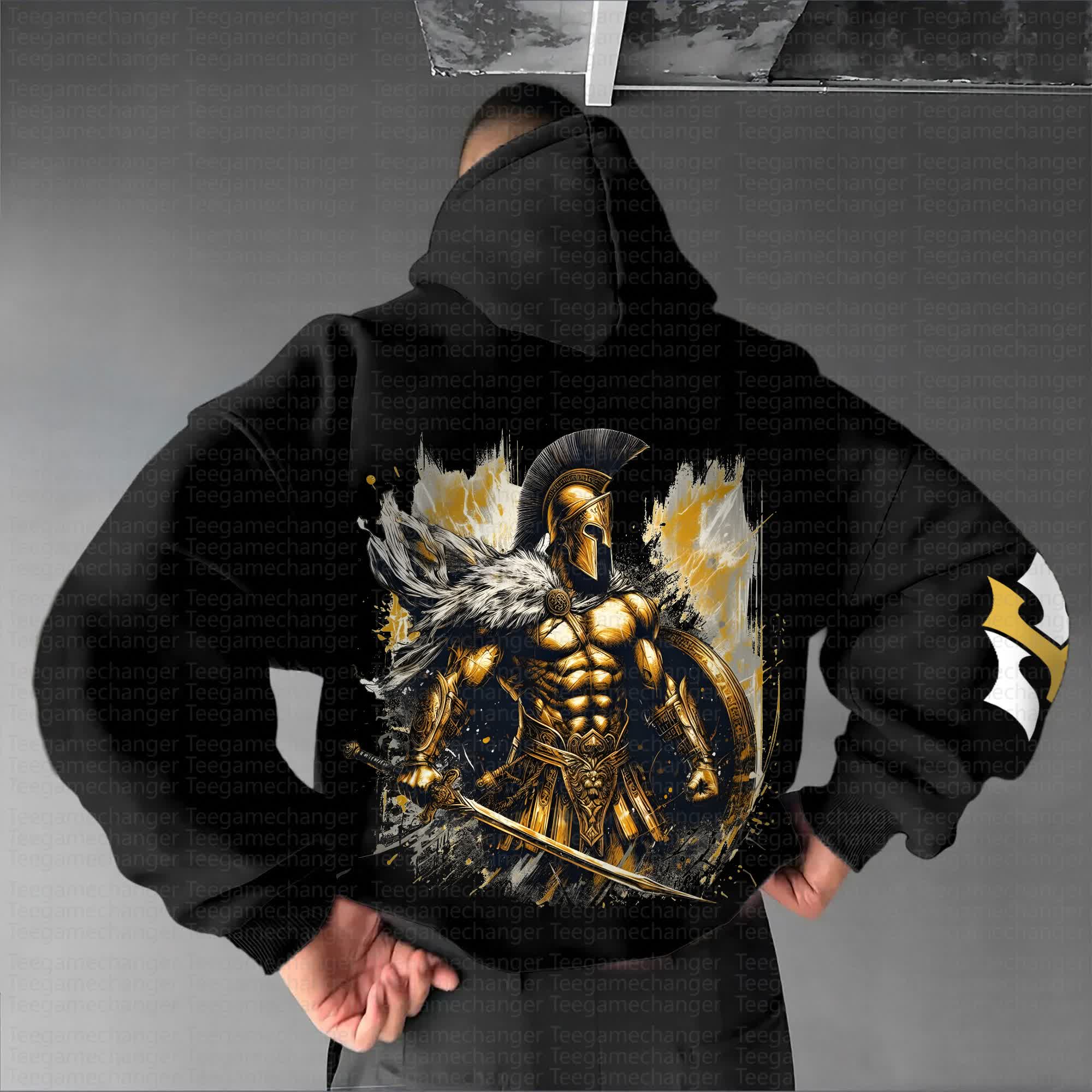Unisex Anime Graphic Streetwear Vintage Hoodie丨Spartan