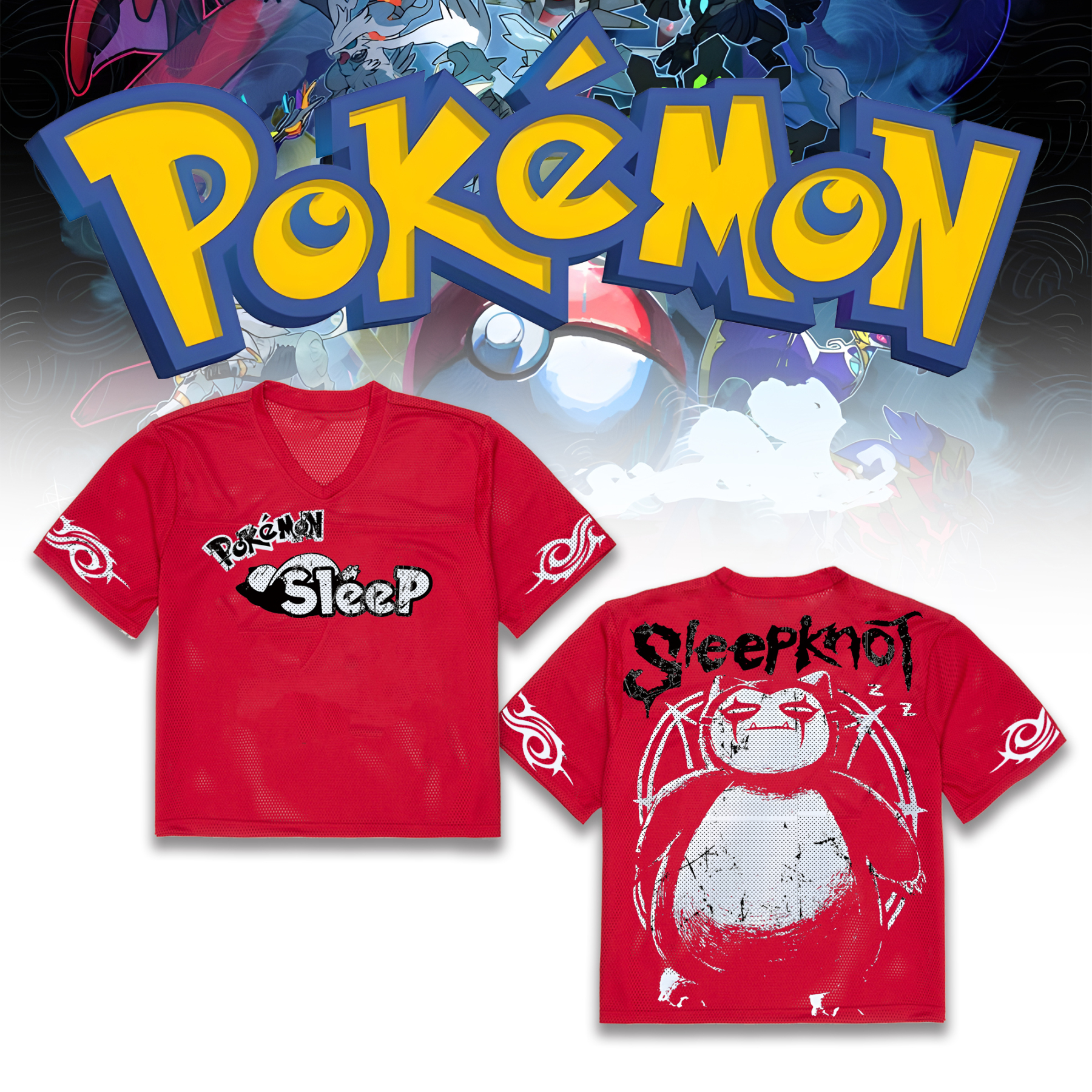 Unisex “Pokémon” Anime Style Retro I Mesh T-Shirt