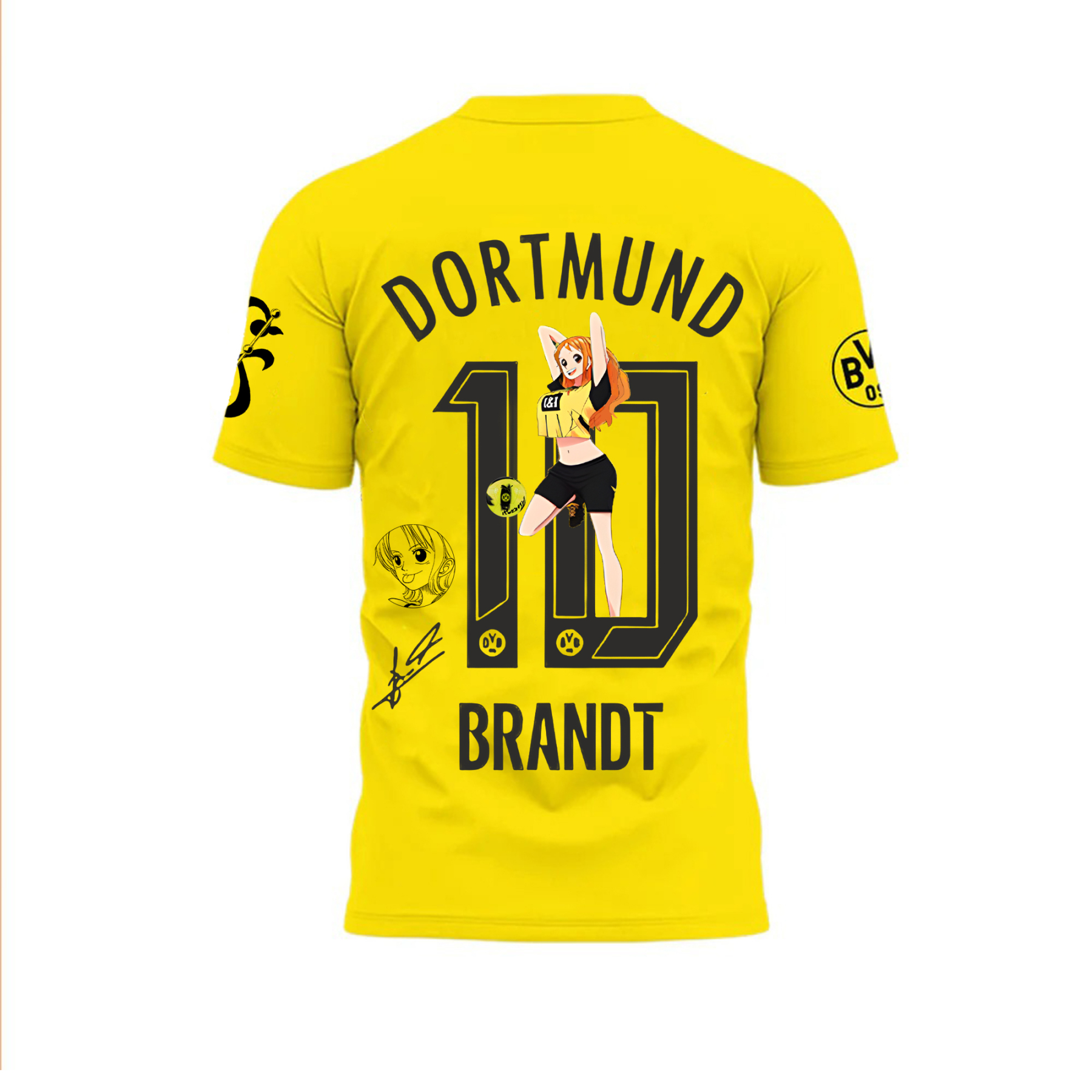 Unisex Vintage T-shirt | Borussia Dortmund x One Piece