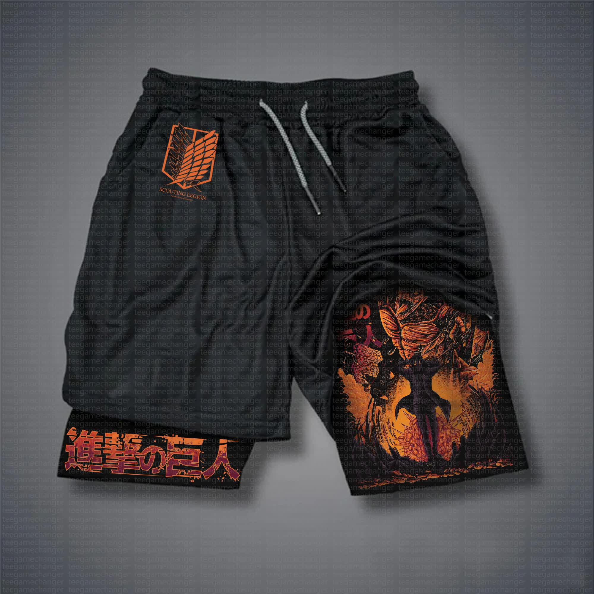 Unisex  “AOT” Casual Anime Streetwear Shorts