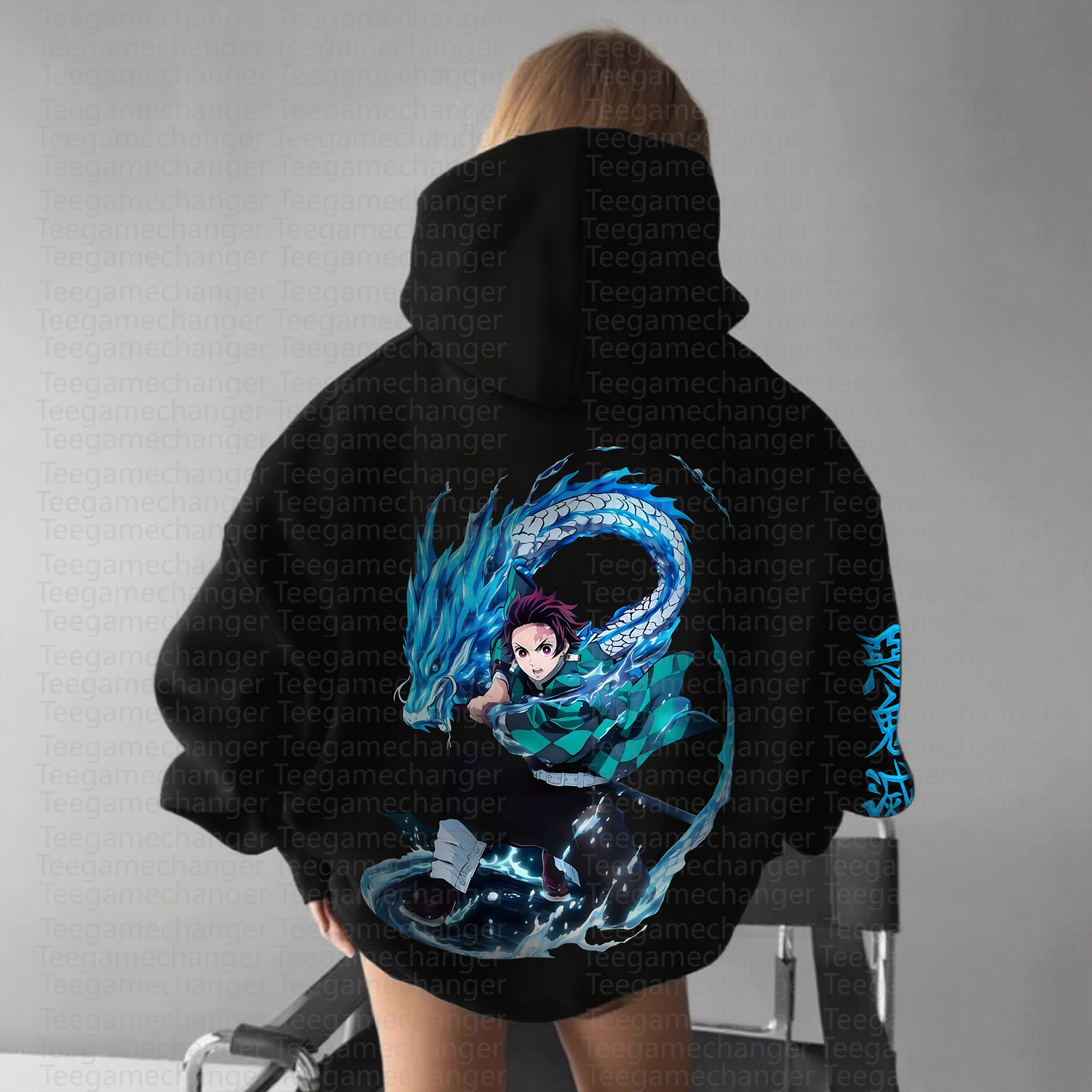 " Demon Slayer " Anime Inspired Vintage Hoodie
