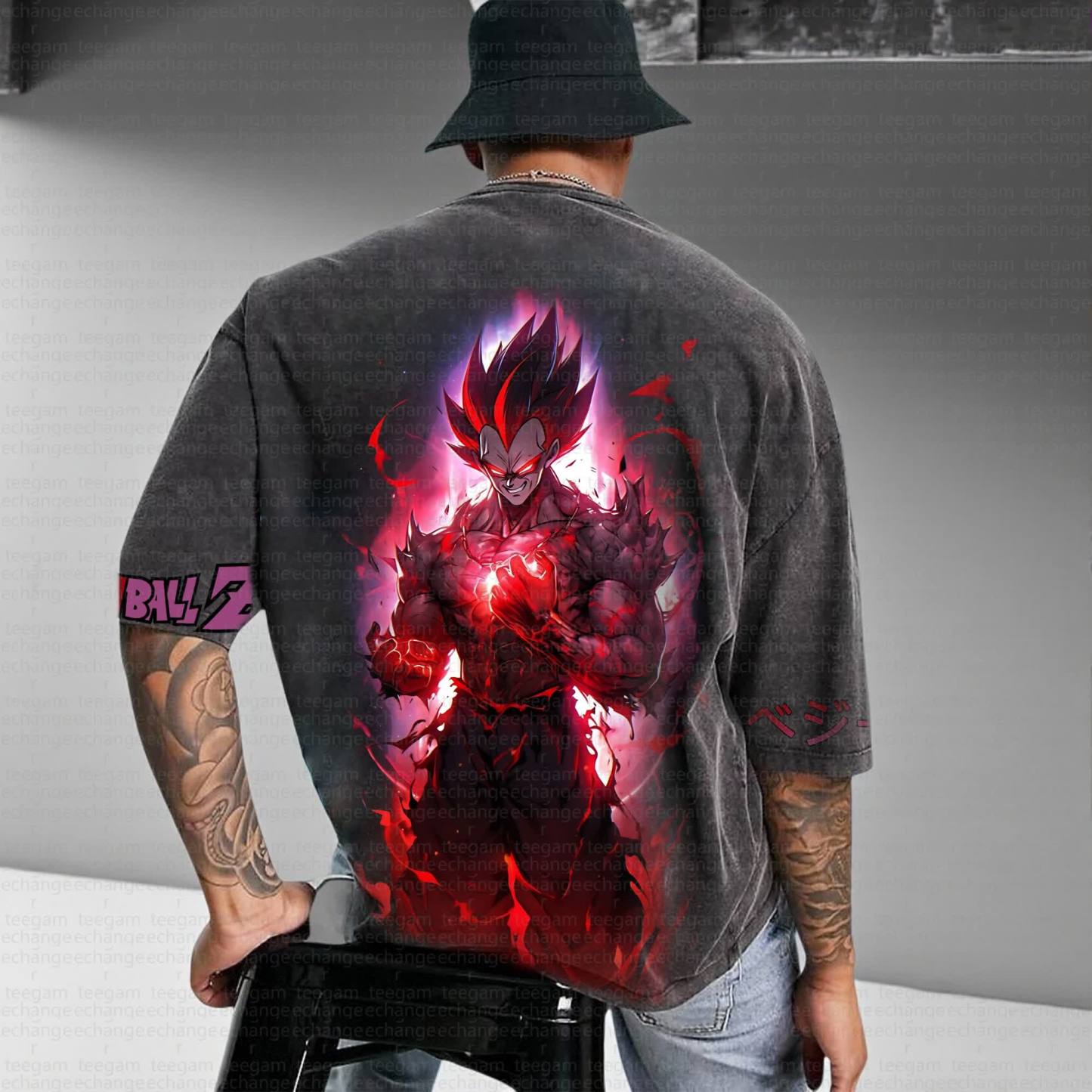 Unisex Anime Inspired Vintage T-Shirt
