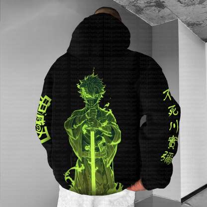 Unisex Anime Graphic Streetwear Vintage Hoodie丨Demon Slayer