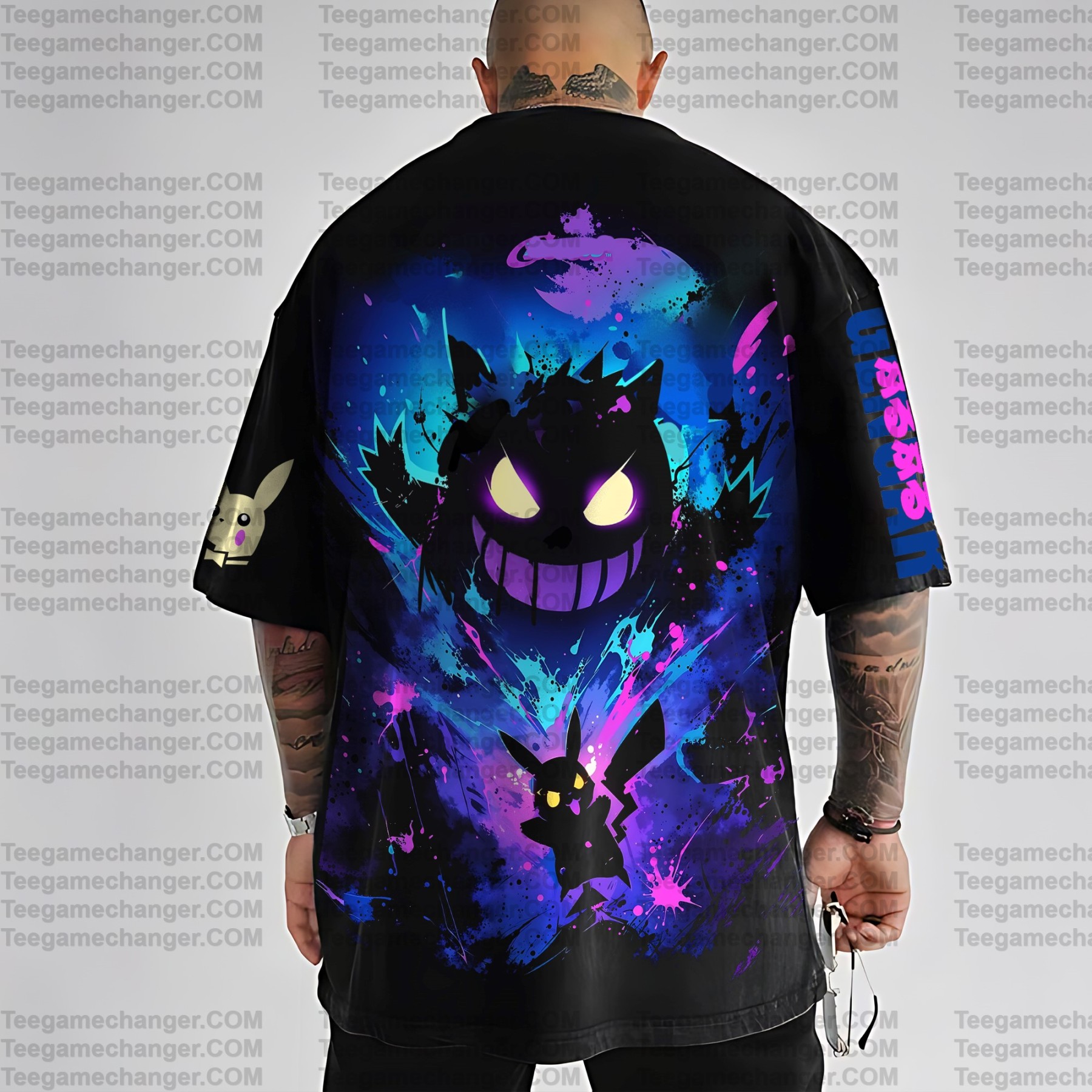 Unisex Anime Inspired Vintage T-Shirt丨Demon Slayer X Pokémon