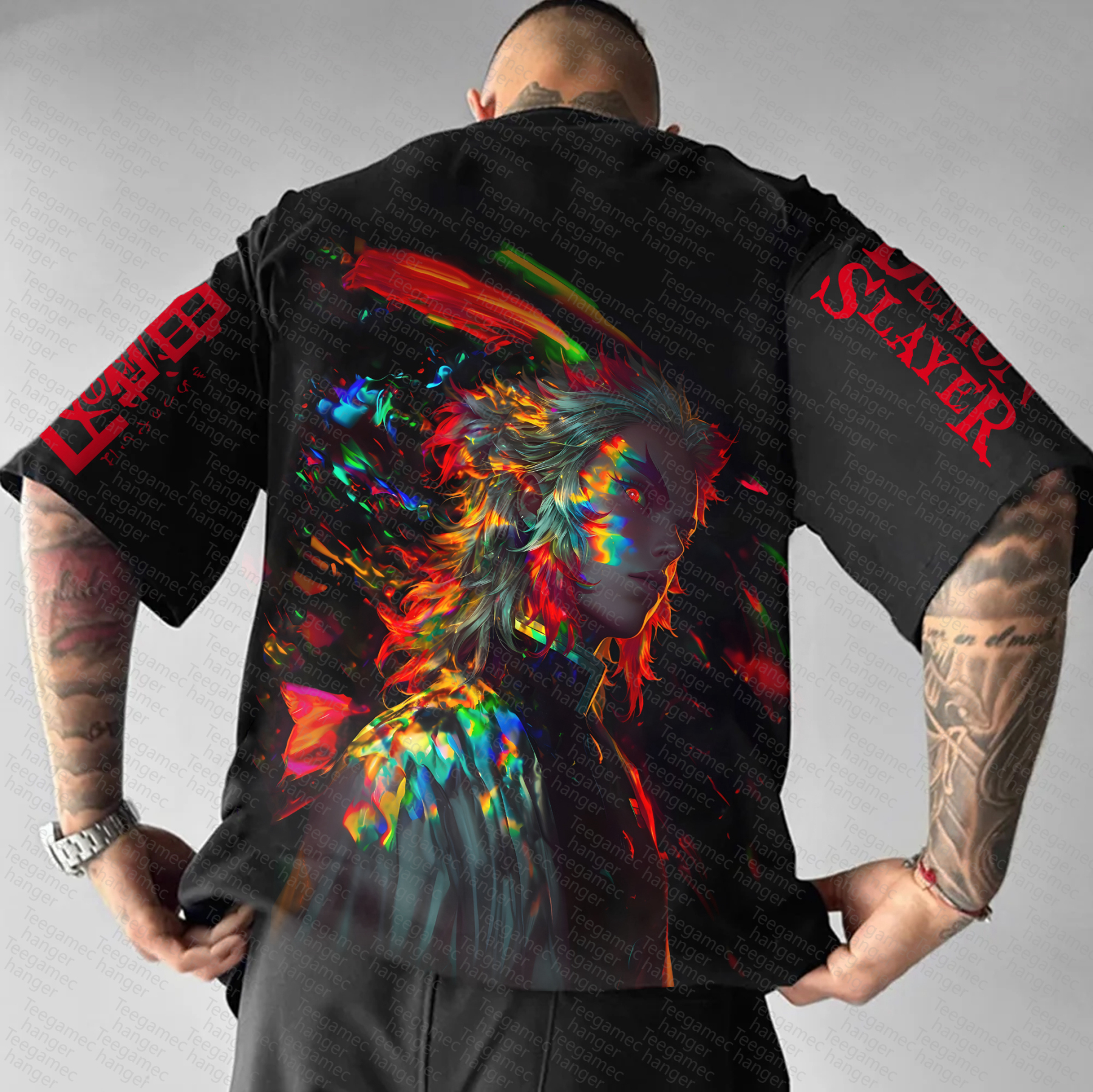 Unisex Demon Slayer Inspired Vintage T-Shirt