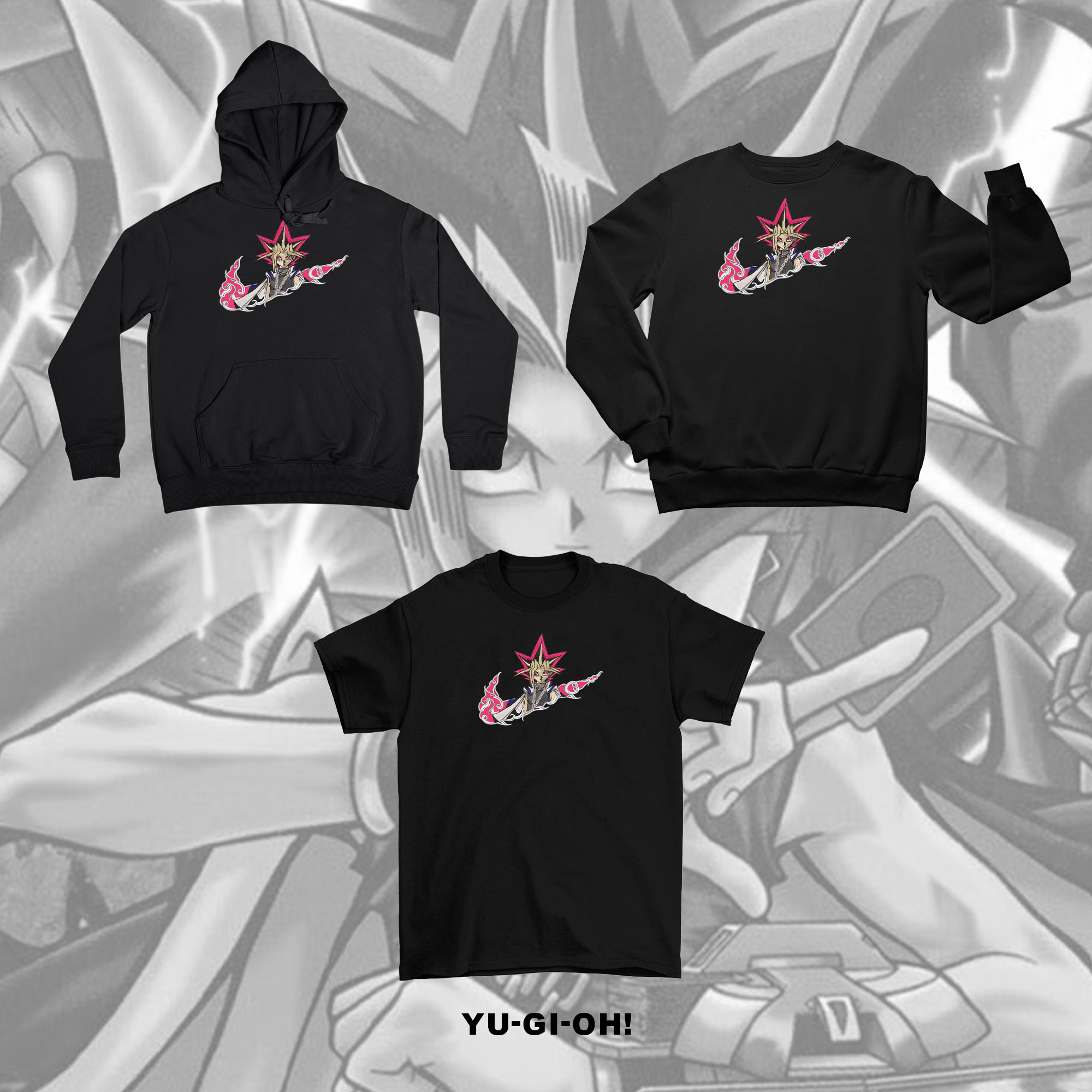 Unisex "Yu-Gi-Oh!" Anime Embroidered Top