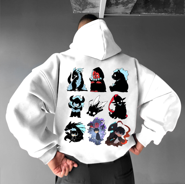 Unisex Anime Graphic Streetwear Vintage Hoodie
