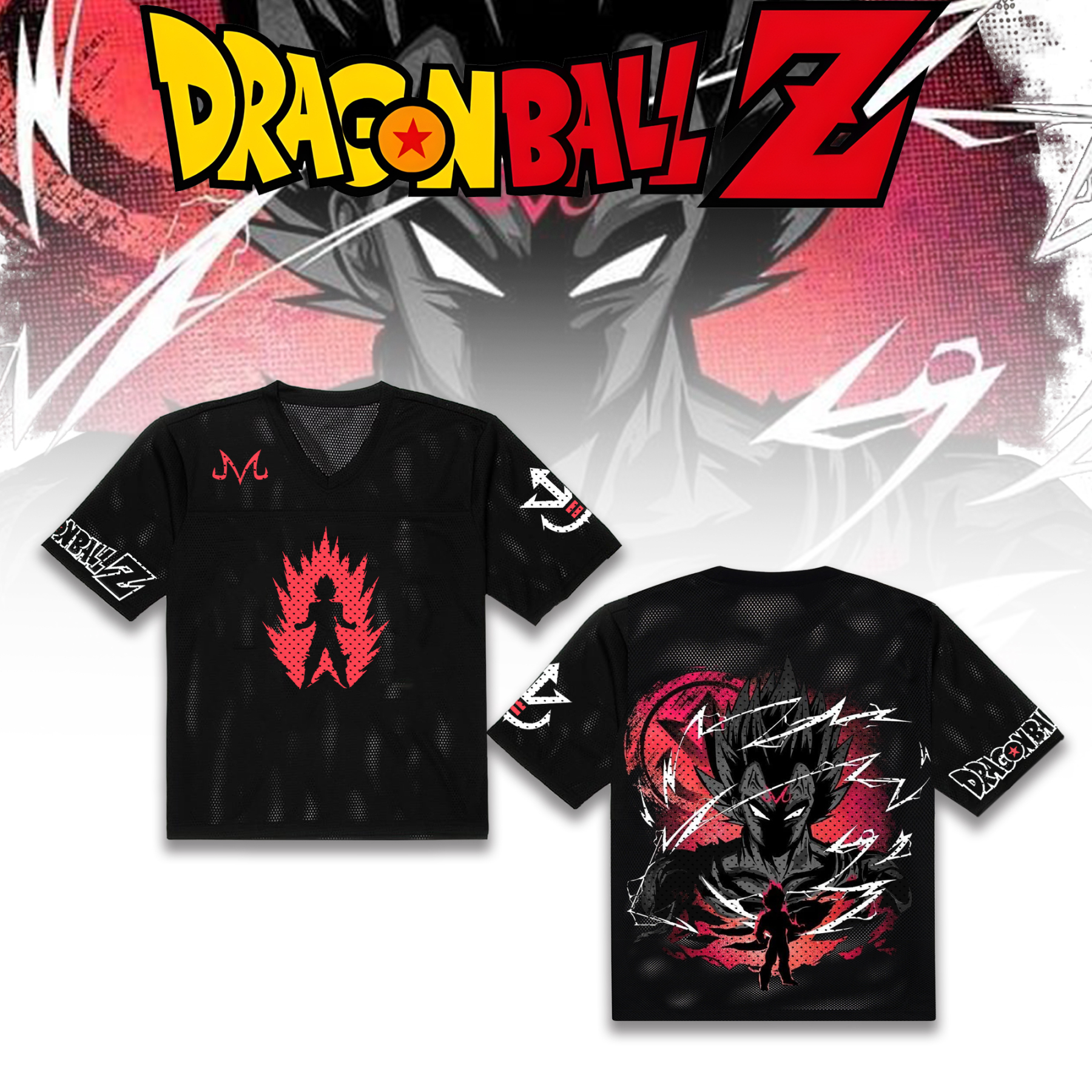Unisex “DRAGON BALL” Anime Style Retro I Mesh T-Shirt