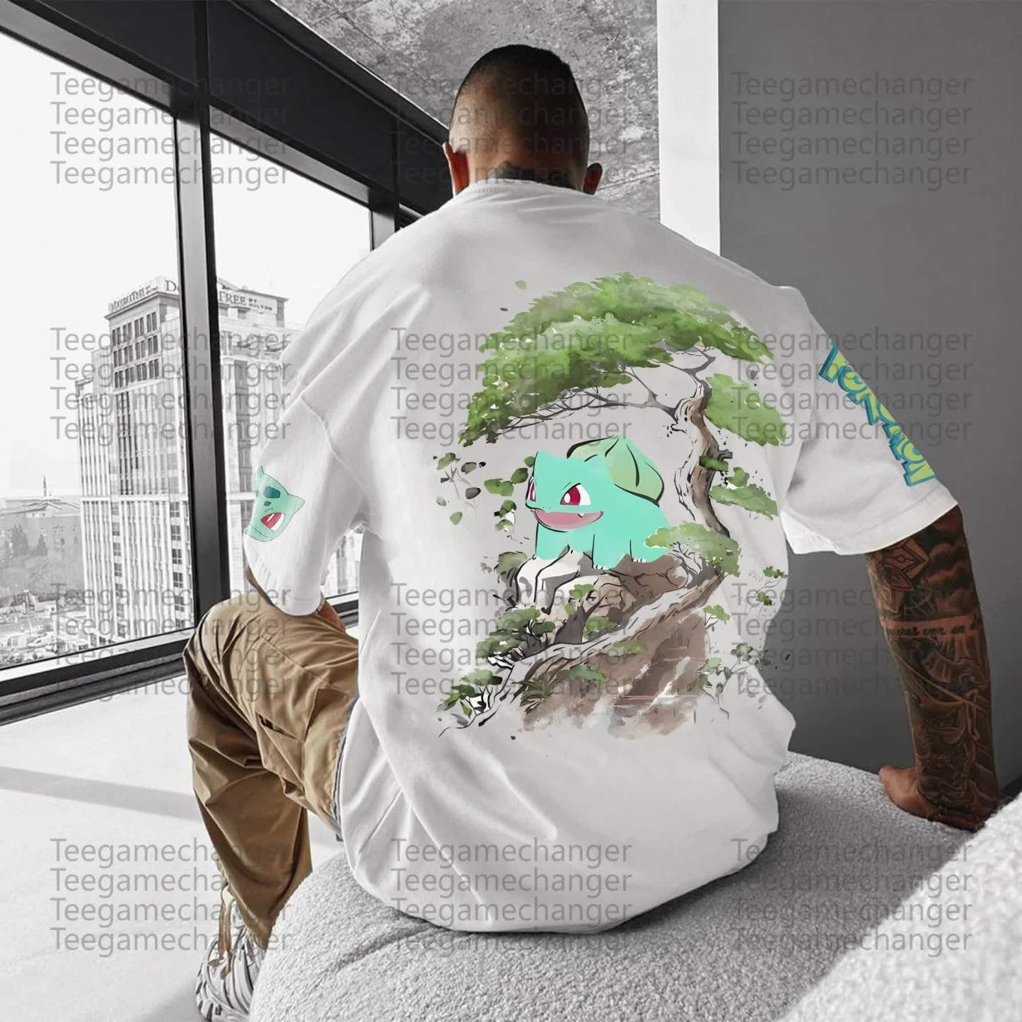 Unisex Anime Inspired Vintage T-Shirt丨Demon Slayer X Pokémon