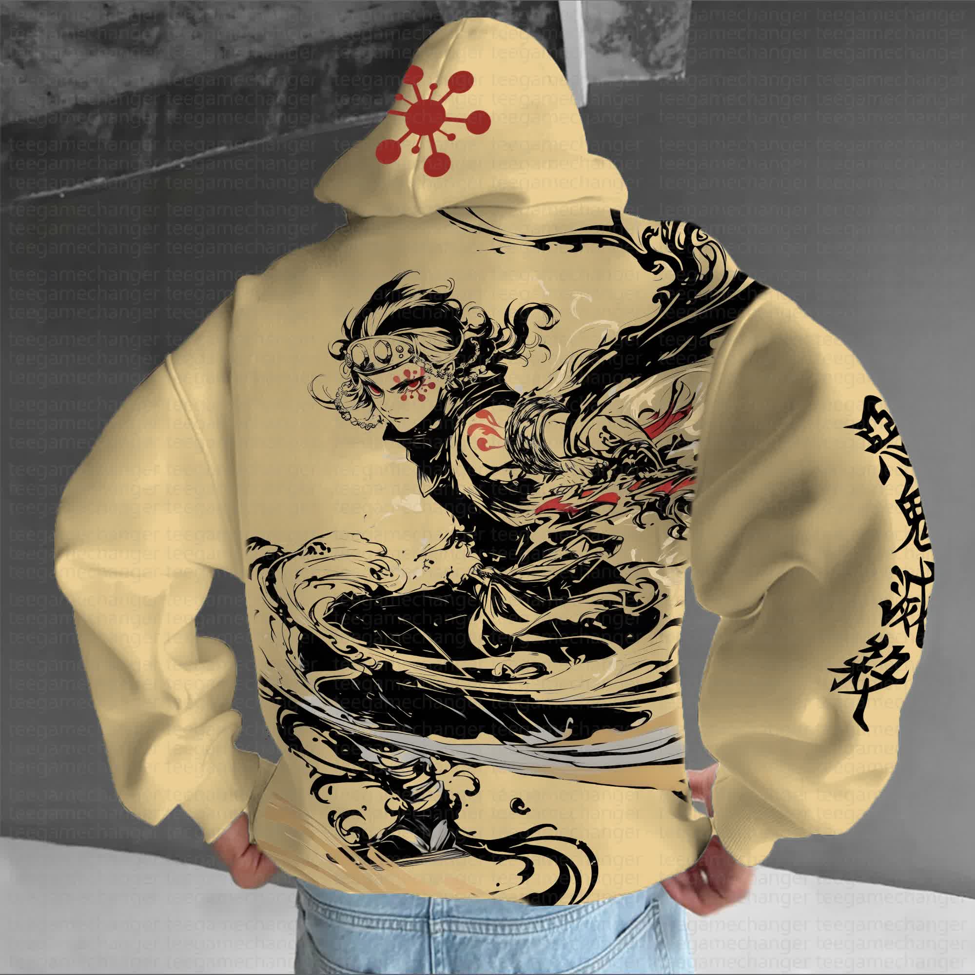 Unisex Anime Graphic Streetwear Vintage Hoodie丨Demon Slayer X Pokémon