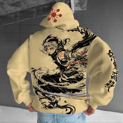 Unisex Anime Graphic Streetwear Vintage Hoodie丨Demon Slayer