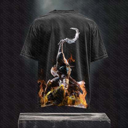 Unisex  Inspired Vintage Washed T-Shirt丨 Mortal Kombat
