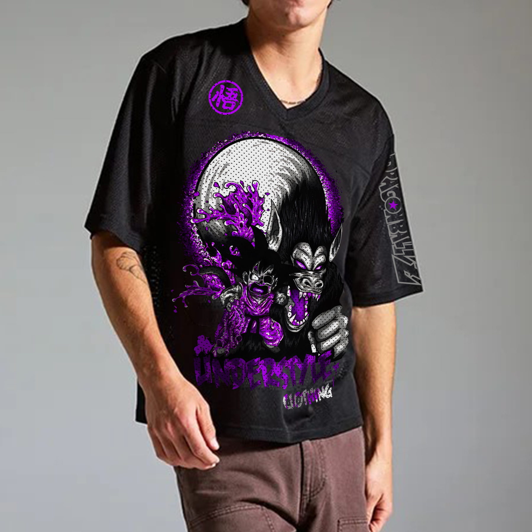 Unisex  “DRAGON BALL” Anime Style Retro I Mesh T-Shirt