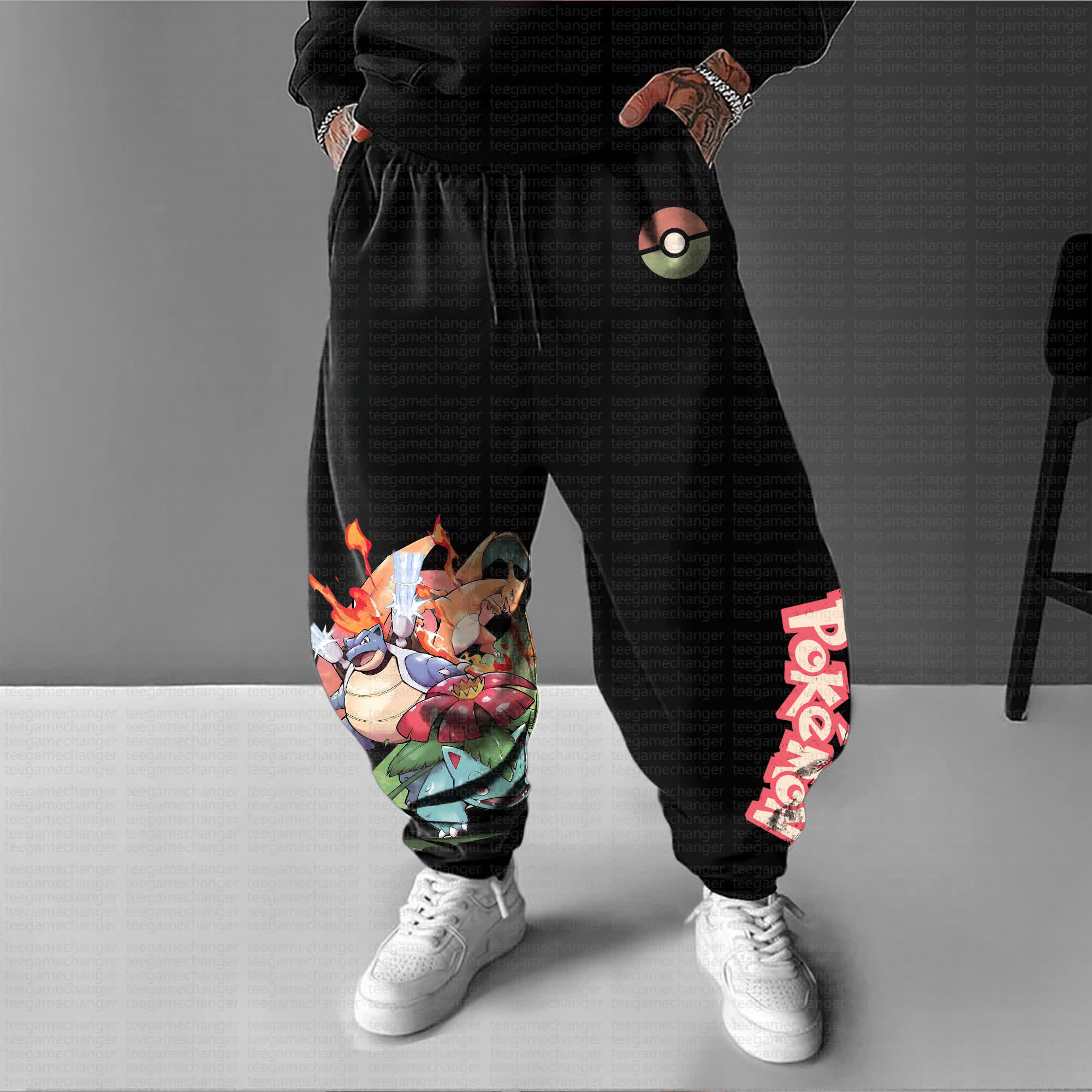 Unisex Anime Inspired Vintage Pants丨 Pokémon