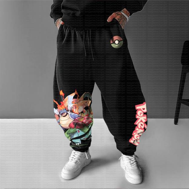 Unisex Anime Inspired Vintage Pants丨 Pokémon