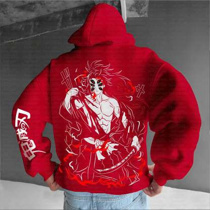Unisex Anime Graphic Streetwear Vintage Hoodie丨Demon Slayer