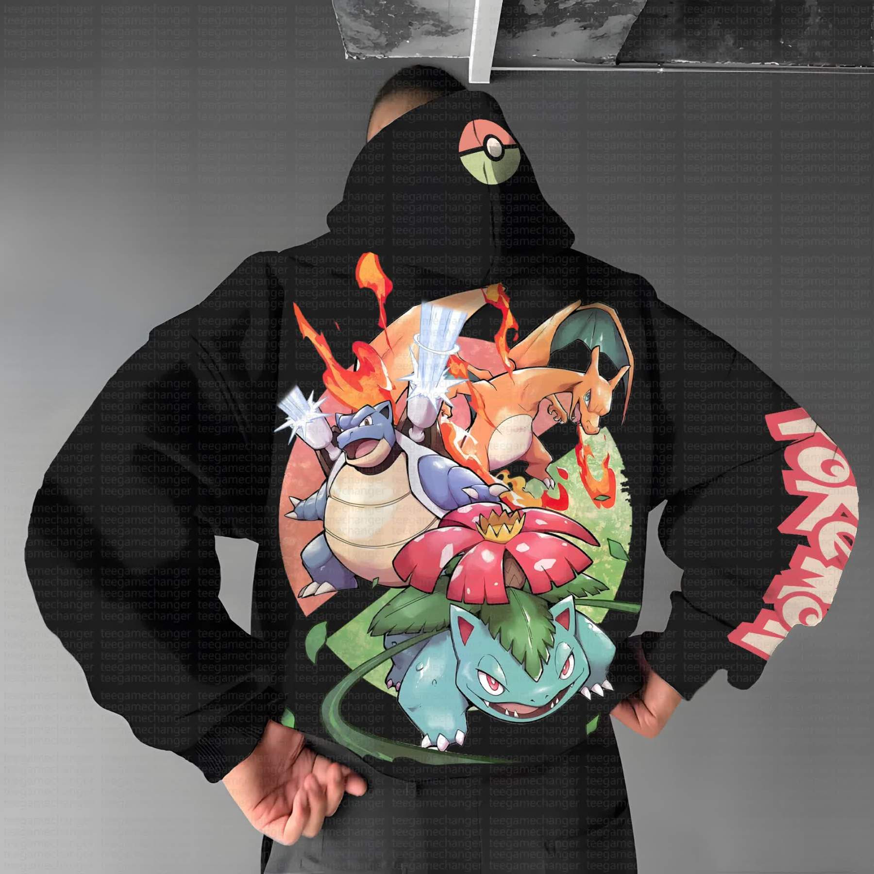 Unisex Vintage Hoodie丨 Pokémon
