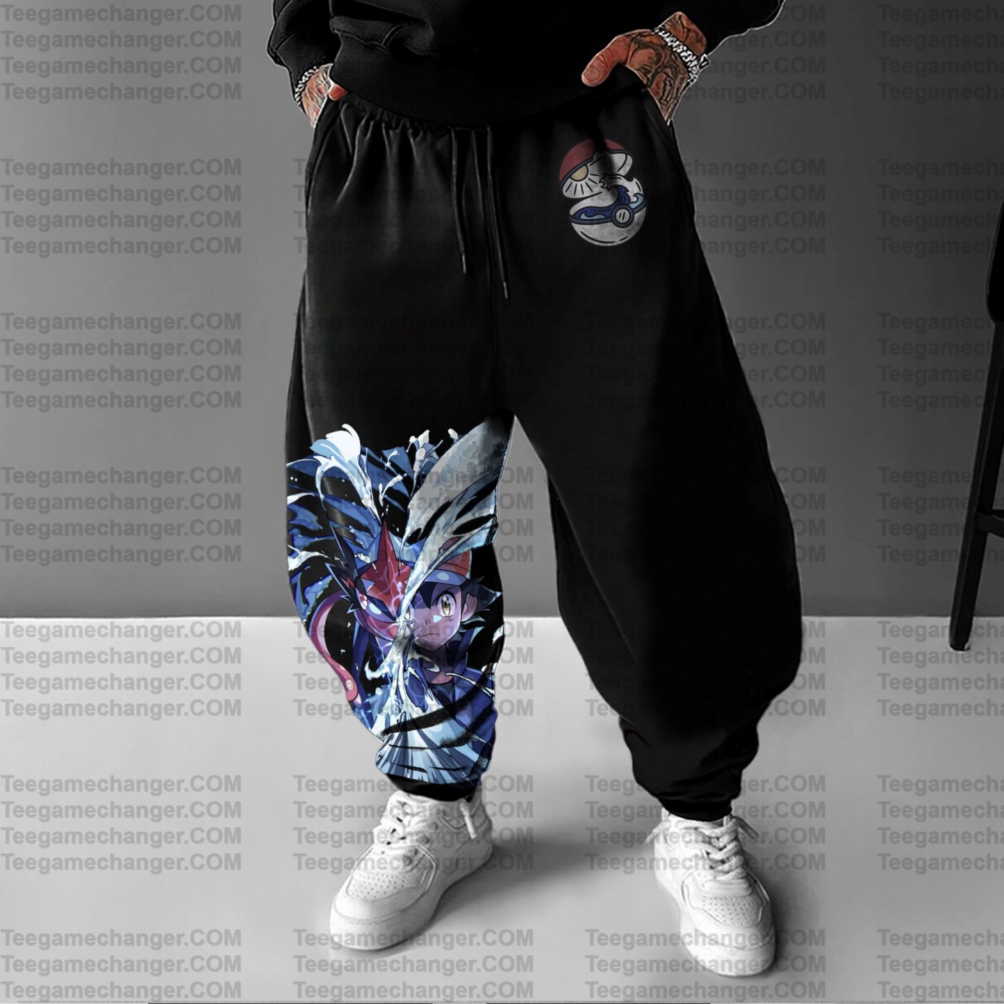 Unisex Anime Inspired Vintage Pants丨Demon Slayer X Pokémon
