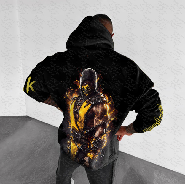 Unisex “MK”  Graphic Streetwear Vintage Hoodie