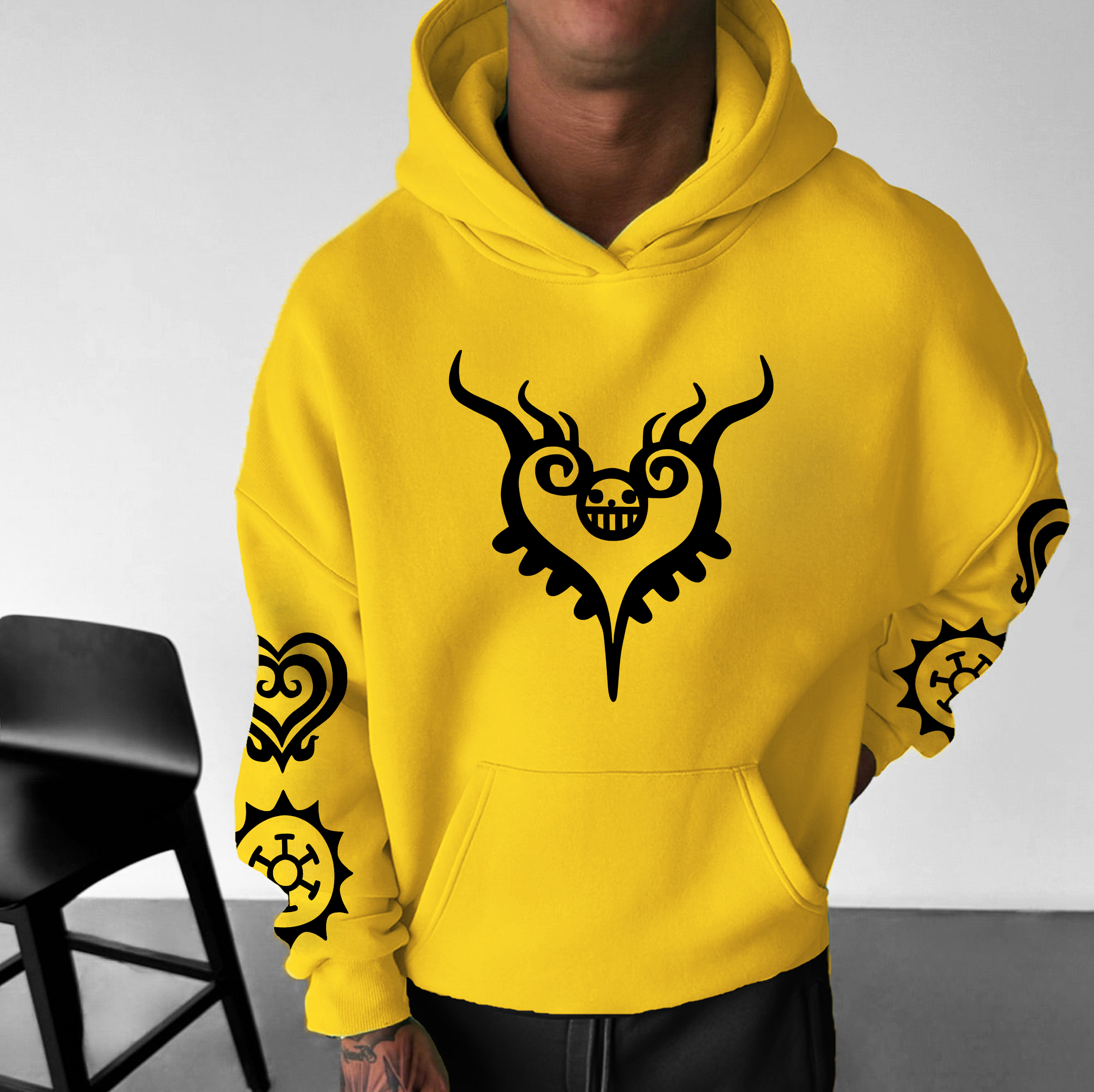 Unisex Anime Graphic Streetwear Vintage Hoodie