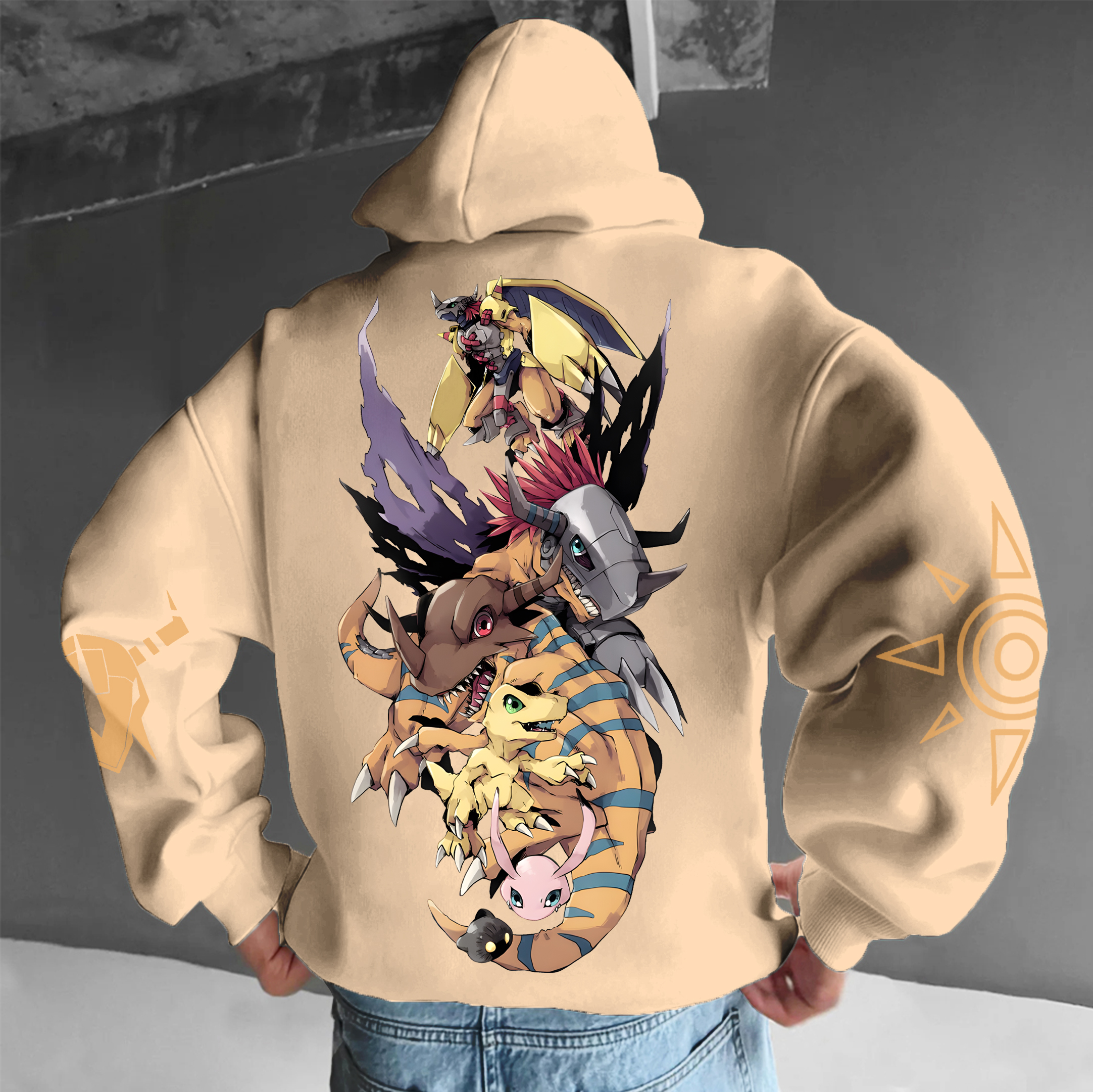 Unisex “Digimon” Anime Graphic Streetwear Vintage Hoodie