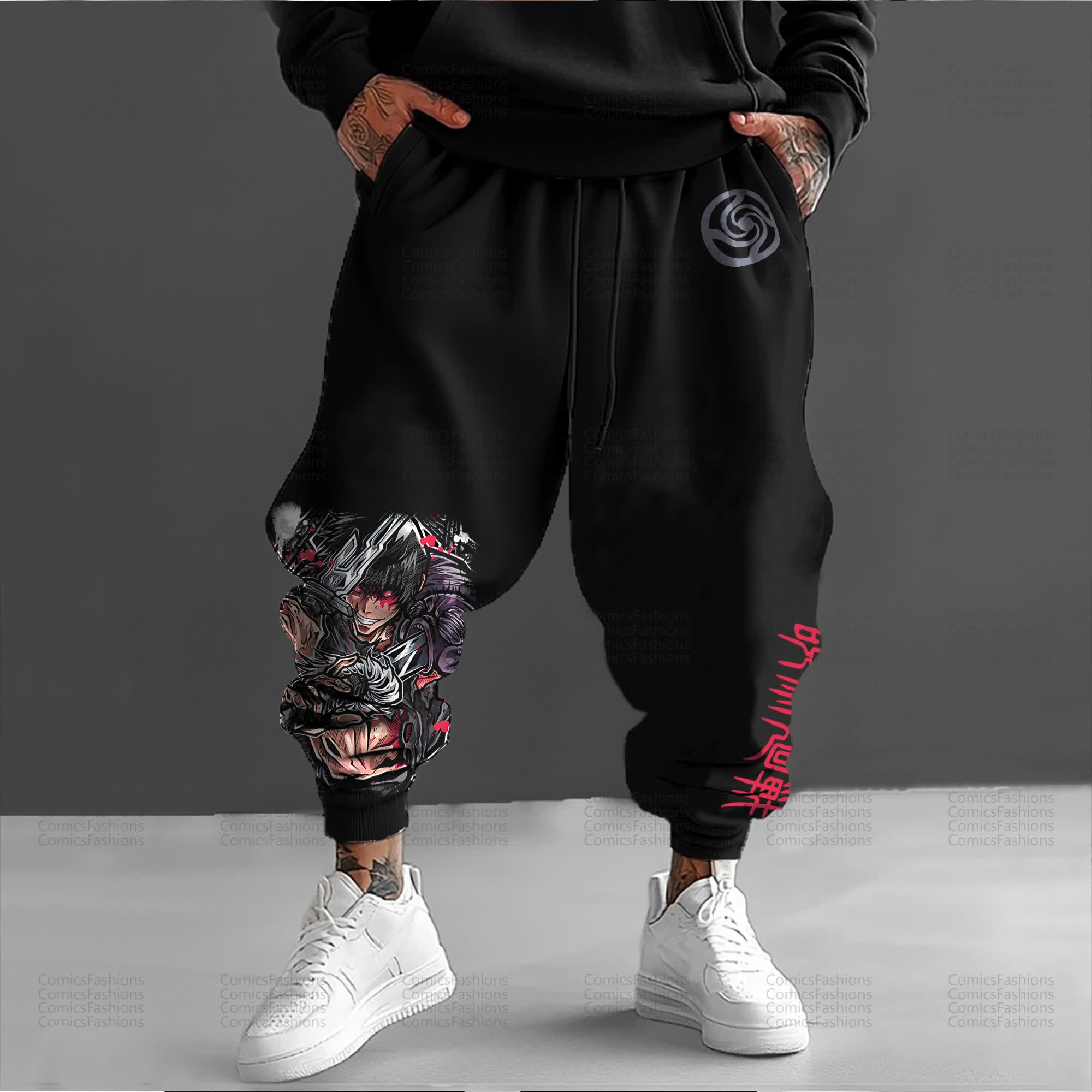 Unisex Anime Inspired Vintage Pants丨Jujutsu Kaisen
