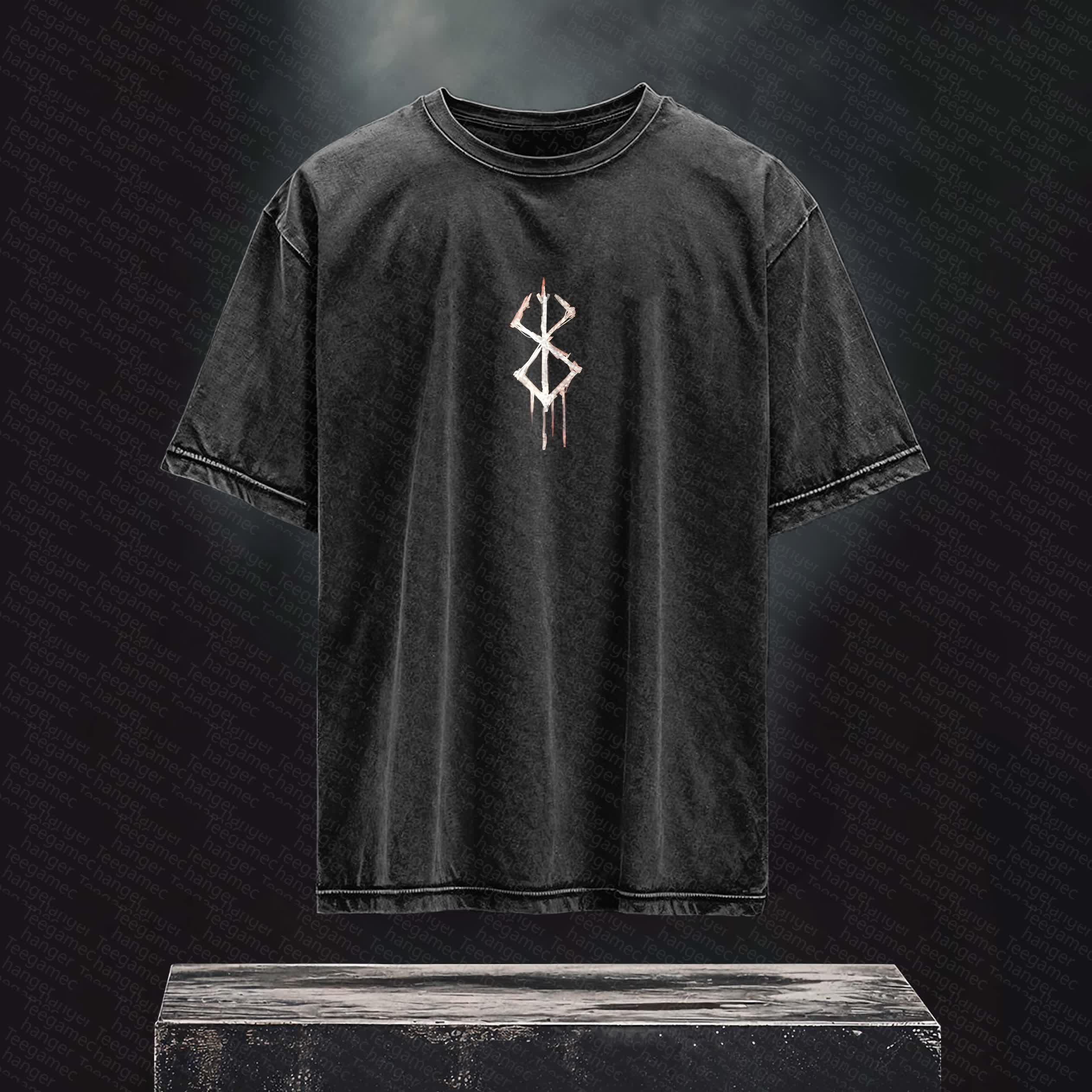 Unisex Anime Inspired Vintage Washed T-Shirt丨 Berserk