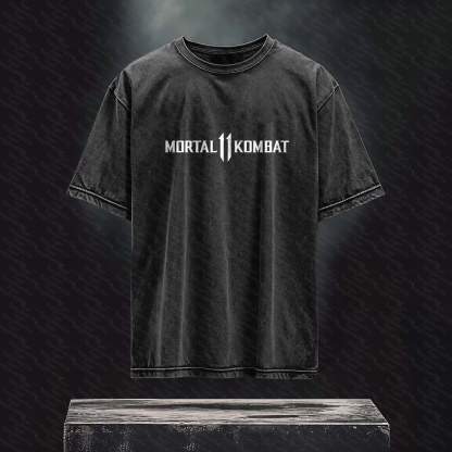Unisex Anime Inspired Vintage Washed T-Shirt丨 Mortal Kombat