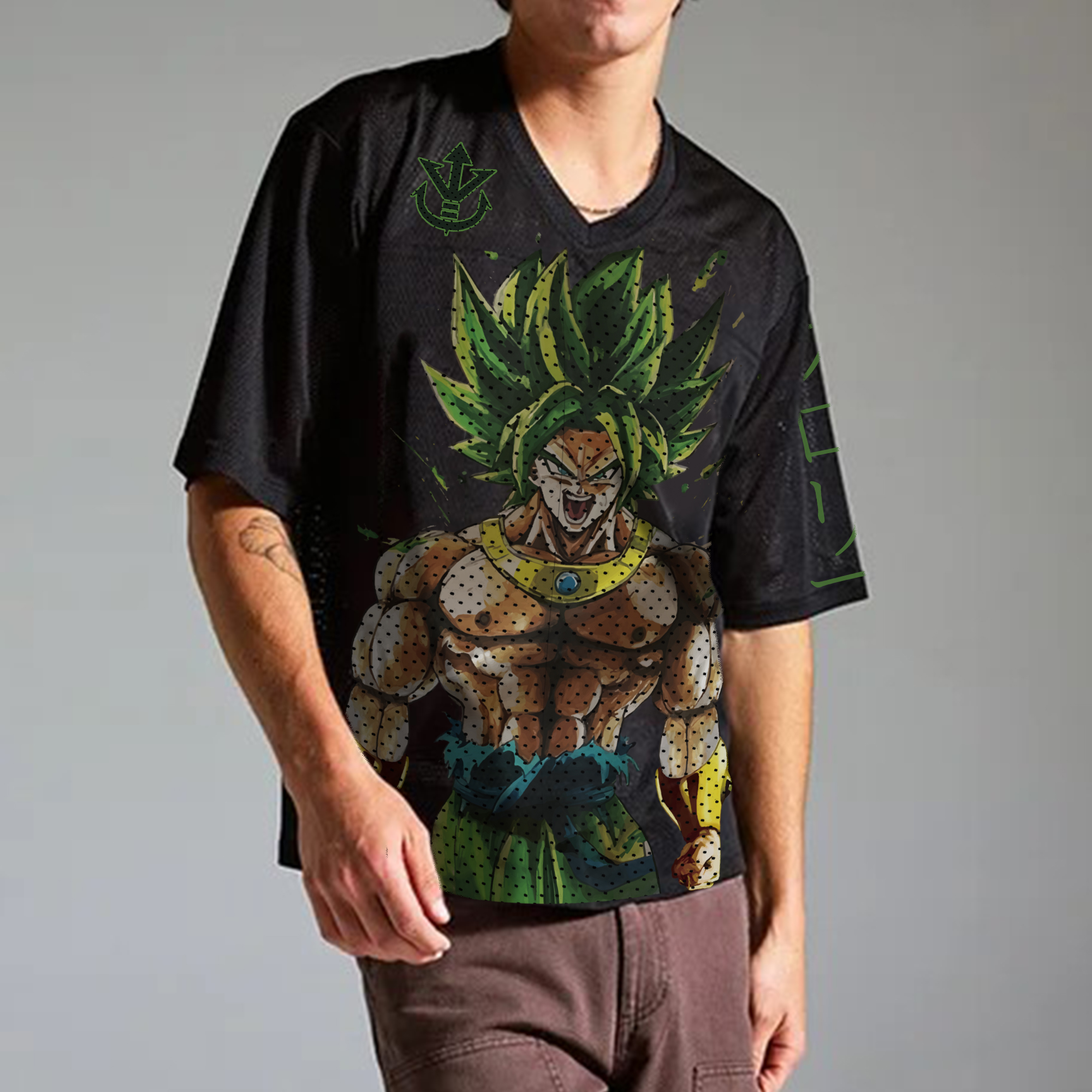 Unisex  “DRAGON BALL” Anime Style Retro I Mesh T-Shirt