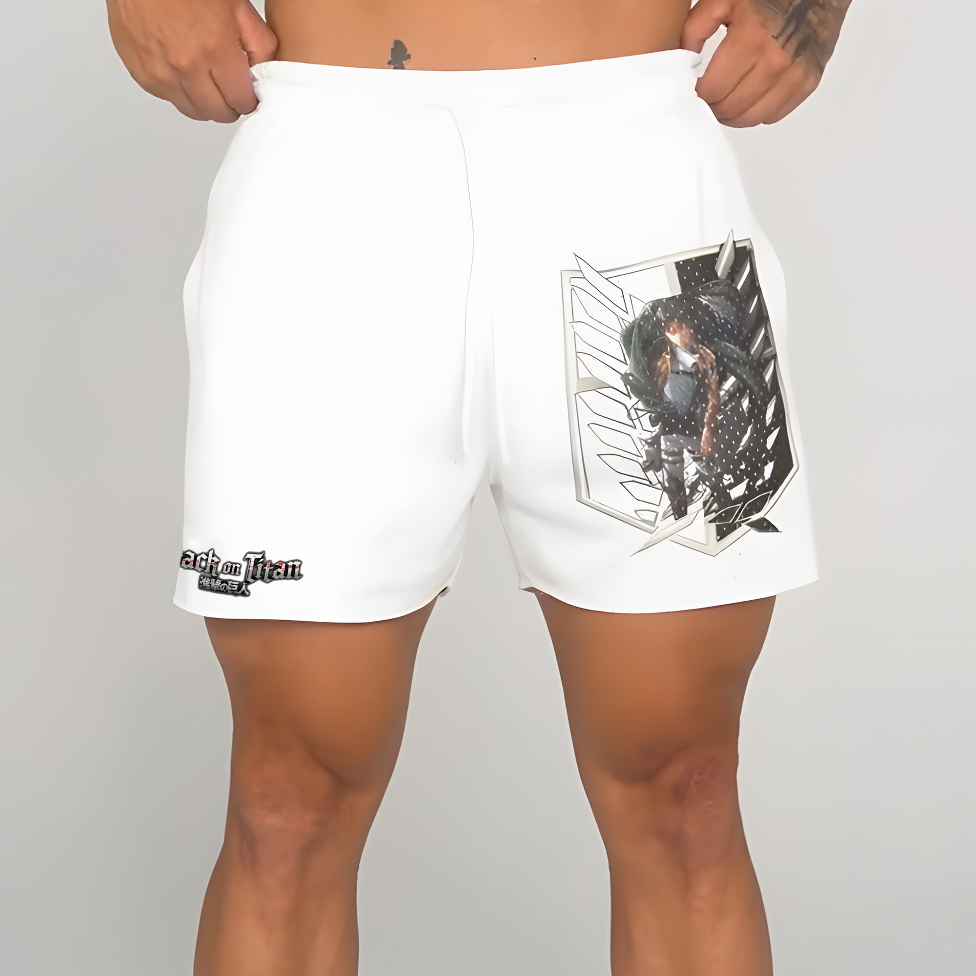 Unisex "ATTACK ON TITAN" Anime Style Retro Shorts