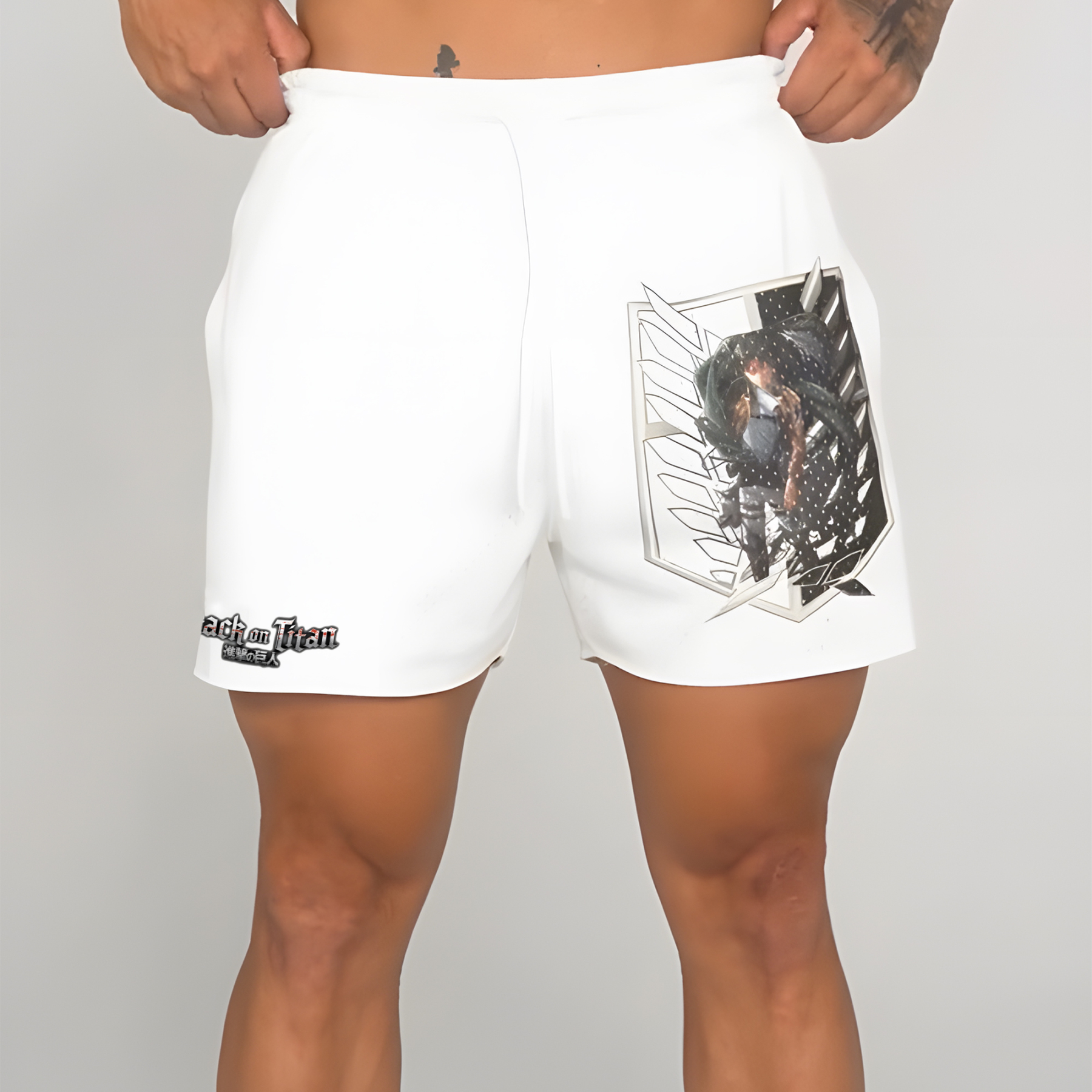Unisex "ATTACK ON TITAN" Anime Style Retro Shorts