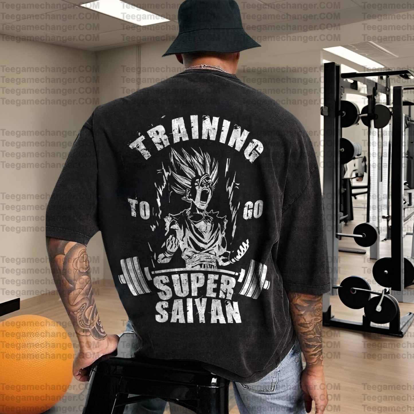 Vintage 3D Direct Inkjet Printed Washed Unisex T-Shirt