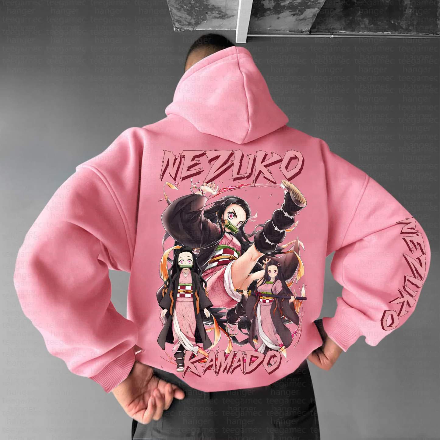 Unisex Anime Graphic Streetwear Vintage Hoodie丨Demon Slayer X Pokémon