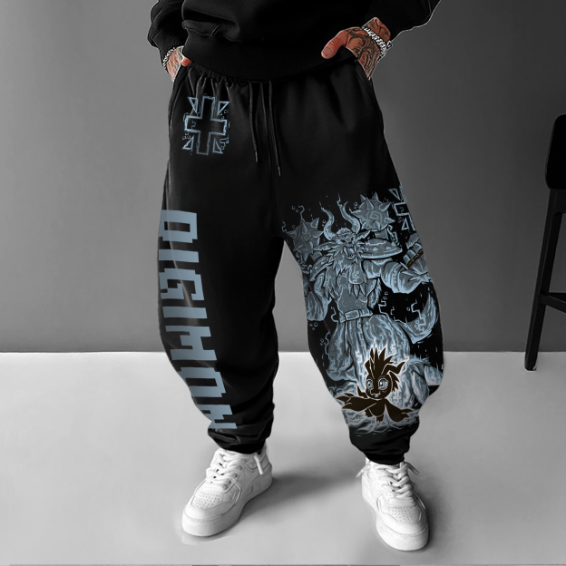 Unisex “Digimon” Anime Style Retro Pants
