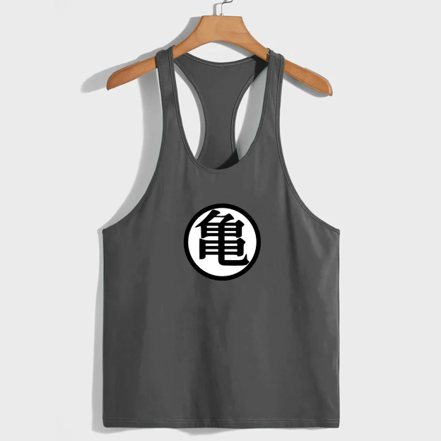 Unisex Anime Print Embroidered Casual Vest