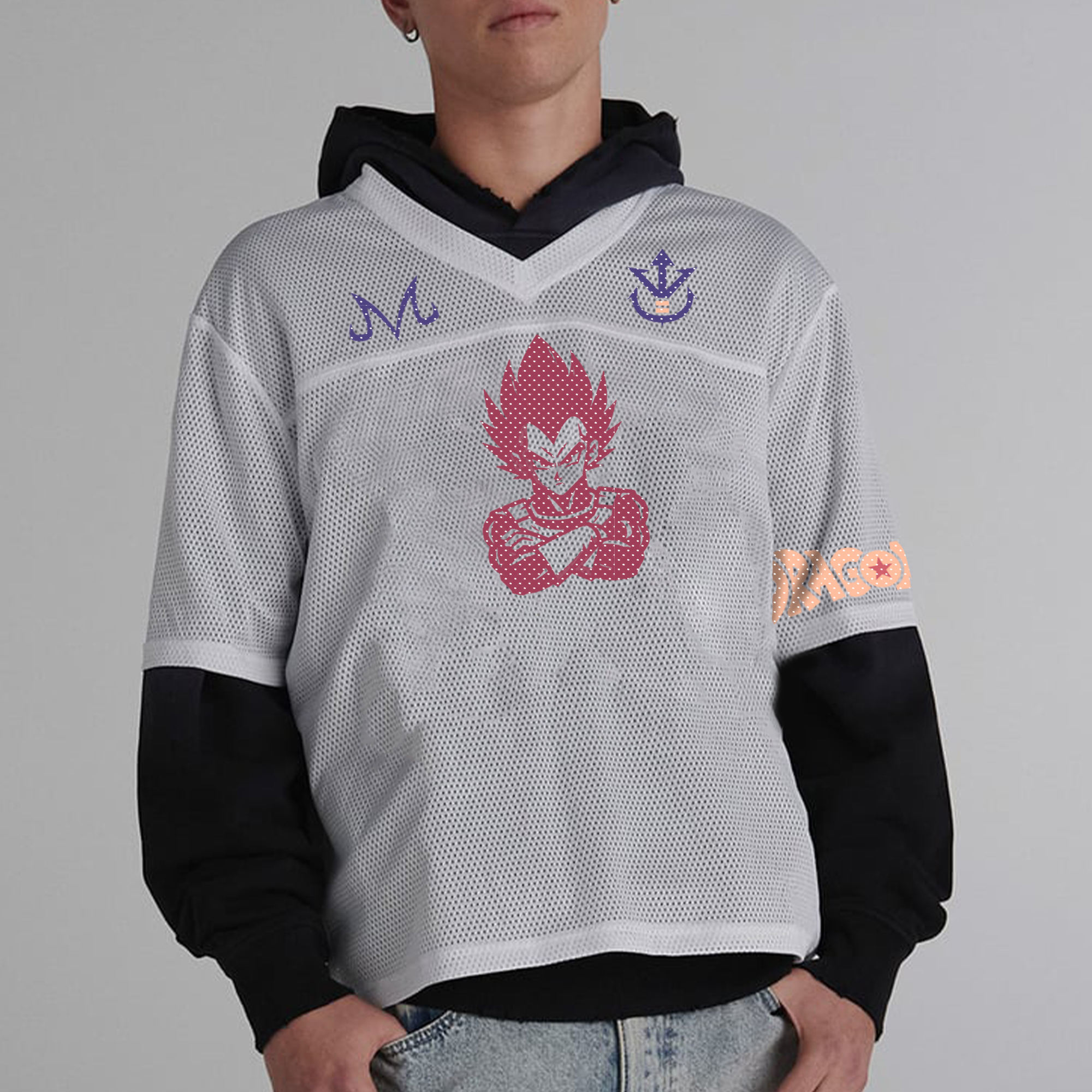 Unisex  “DRAGON BALL” Anime Style Retro I Mesh T-Shirt