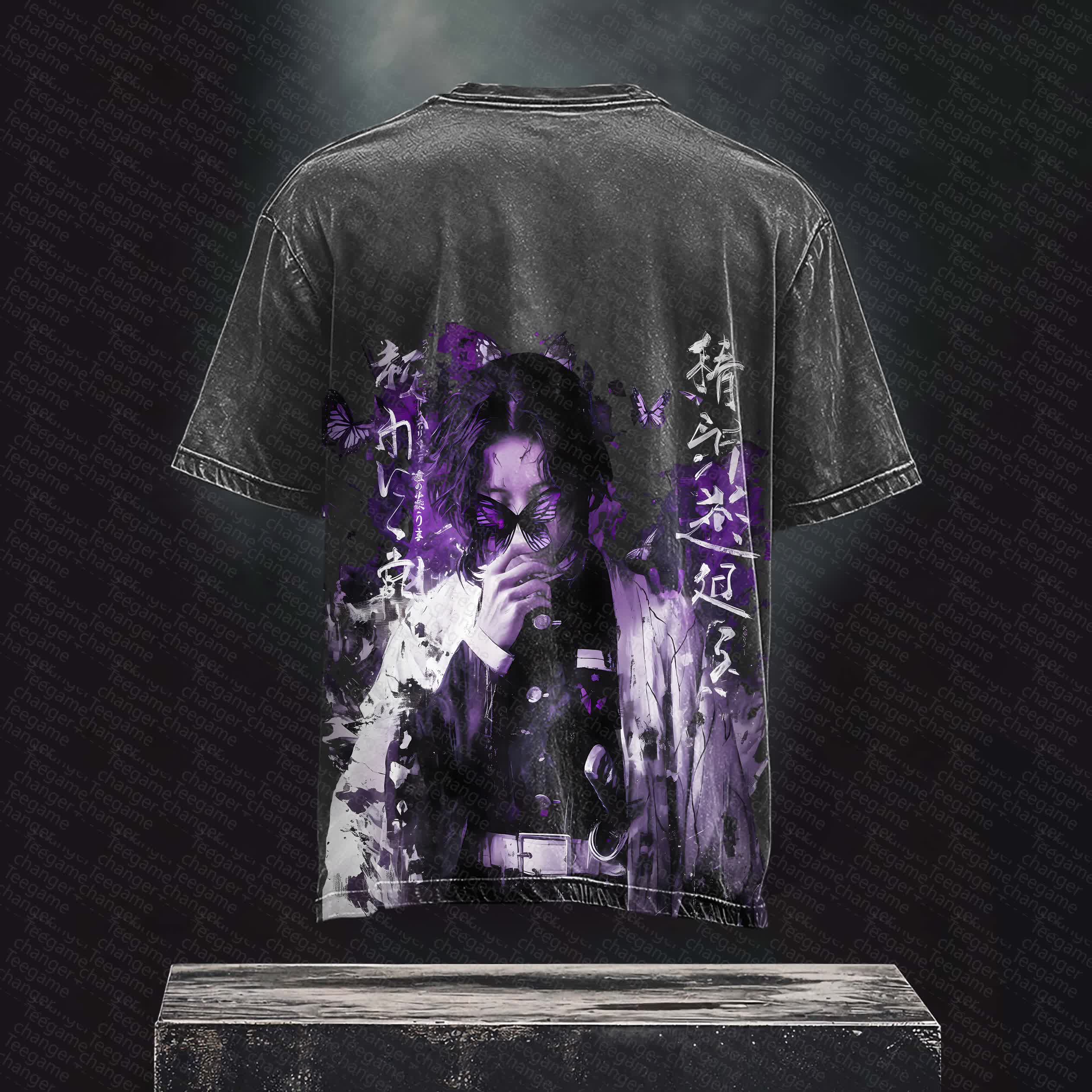 Unisex Anime Inspired Vintage T-Shirt丨 Demon Slayer