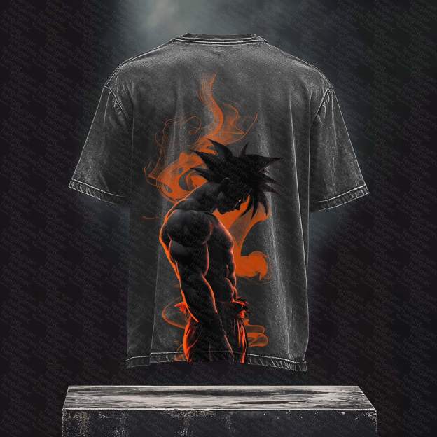 Unisex Anime Inspired Vintage Washed T-Shirt丨 Dragon Ball