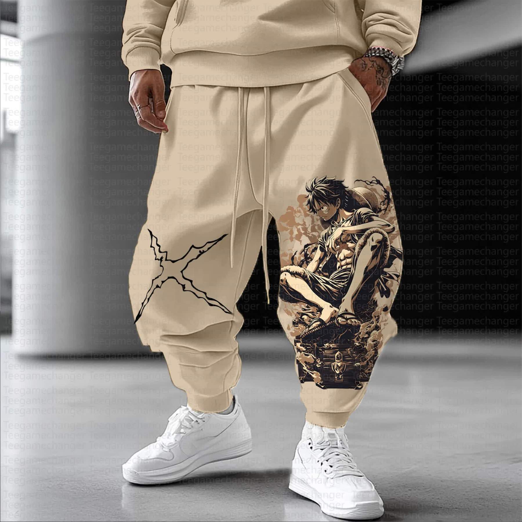 Unisex Anime Inspired Vintage Pants丨Demon Slayer X Pokémon