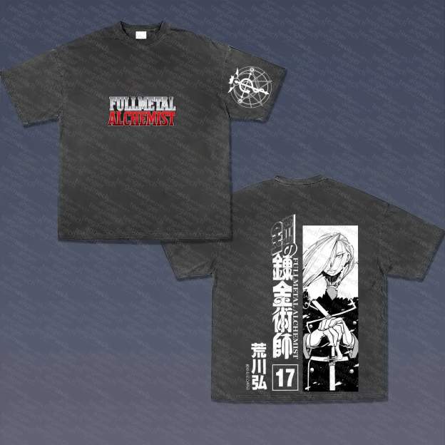 Unisex  "Fullmetal Alchemist" Anime Inspired Vintage T-Shirt