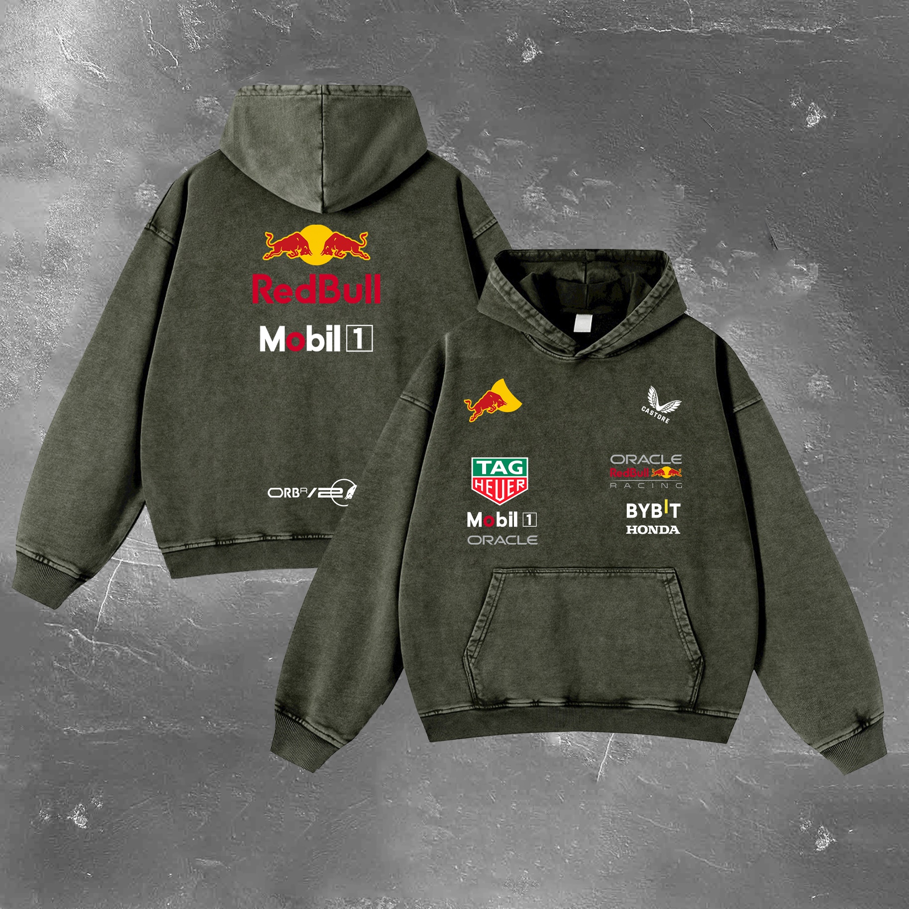 Racing Legend Vintage Washed Hoodie 07