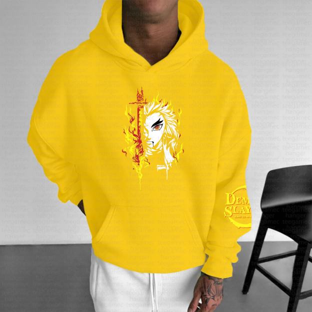 Unisex Anime Graphic Streetwear Vintage Hoodie丨Demon Slayer