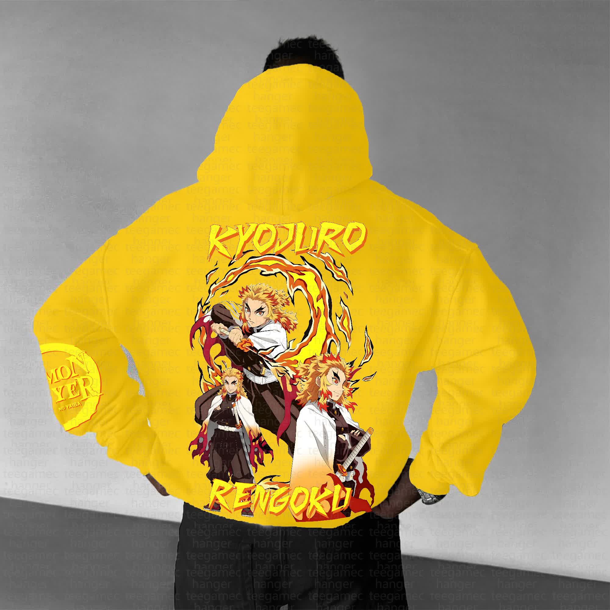 Unisex Anime Graphic Streetwear Vintage Hoodie丨Demon Slayer X Pokémon
